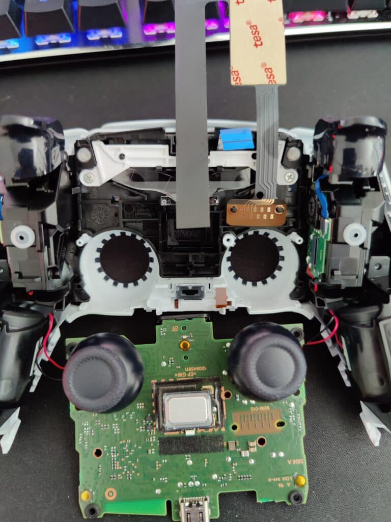 Pulling out the joystick circuit board