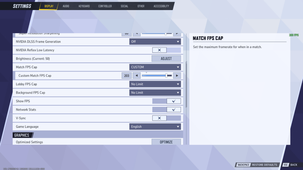 Marvel Rivals Display Settings
